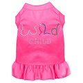 Petpal Rhinestone Wild Child Dress; Bright Pink - 4XL 22 PE867962